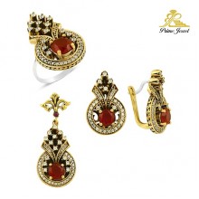 Gümüş Taşlı Set